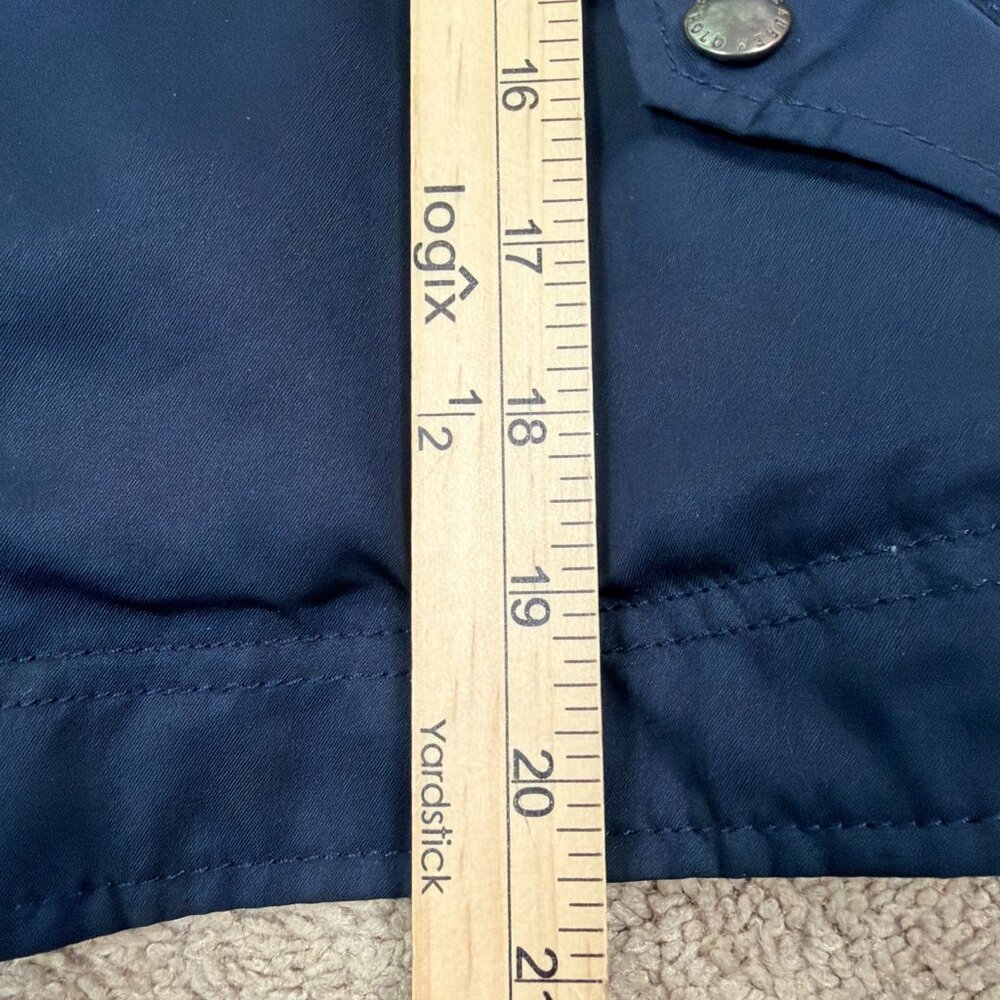 Polo Ralph Lauren Jacket Boys 7 Navy Blue Full Zip Hood Fleece Lined Preppy Vtg - Picture 5 of 10
